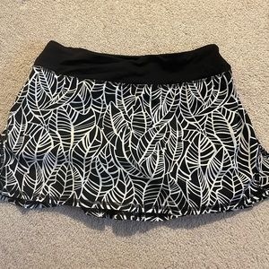Black and White Lululemon Skirt